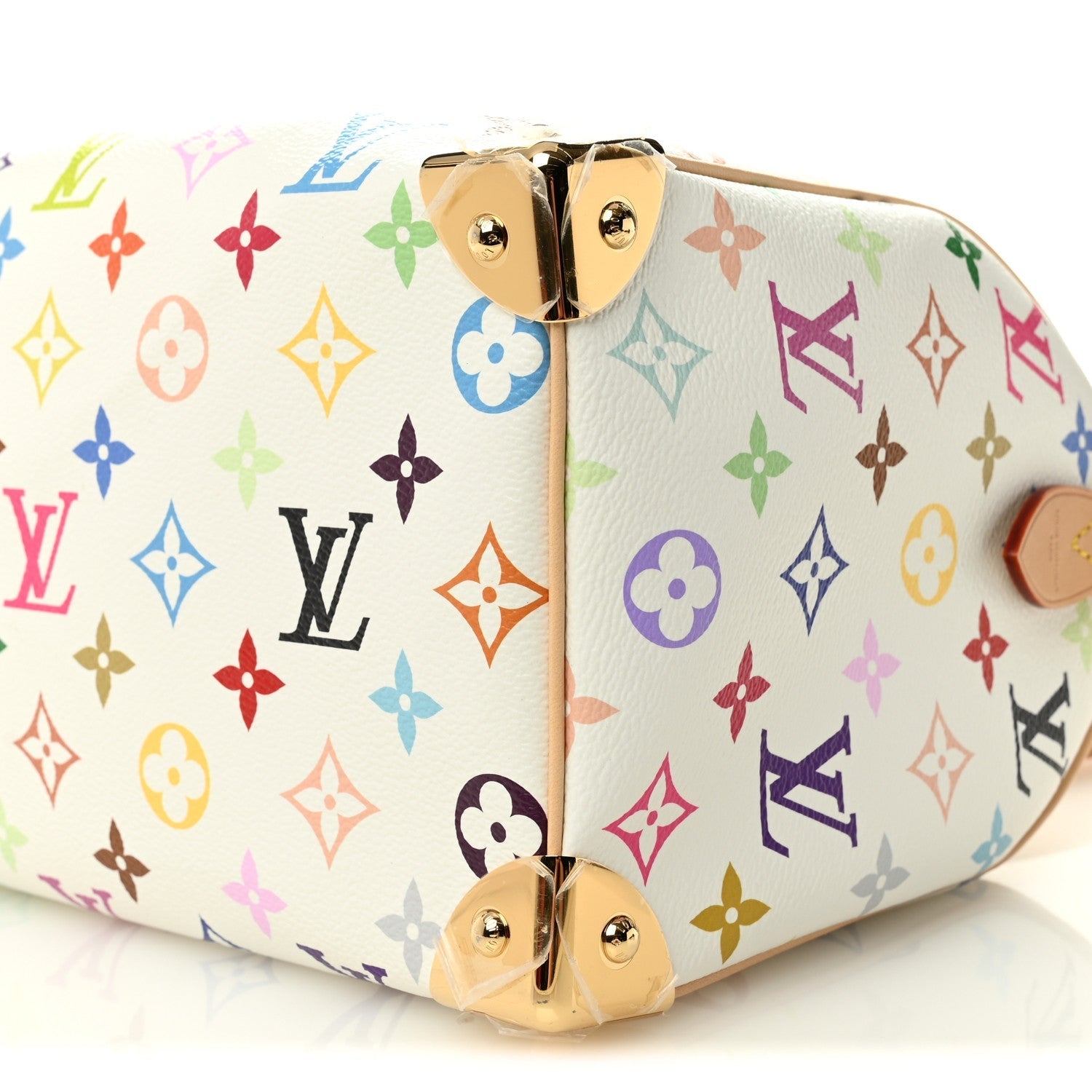 LV X TM Monogram Multicolor Speedy Bandouliere 25 White