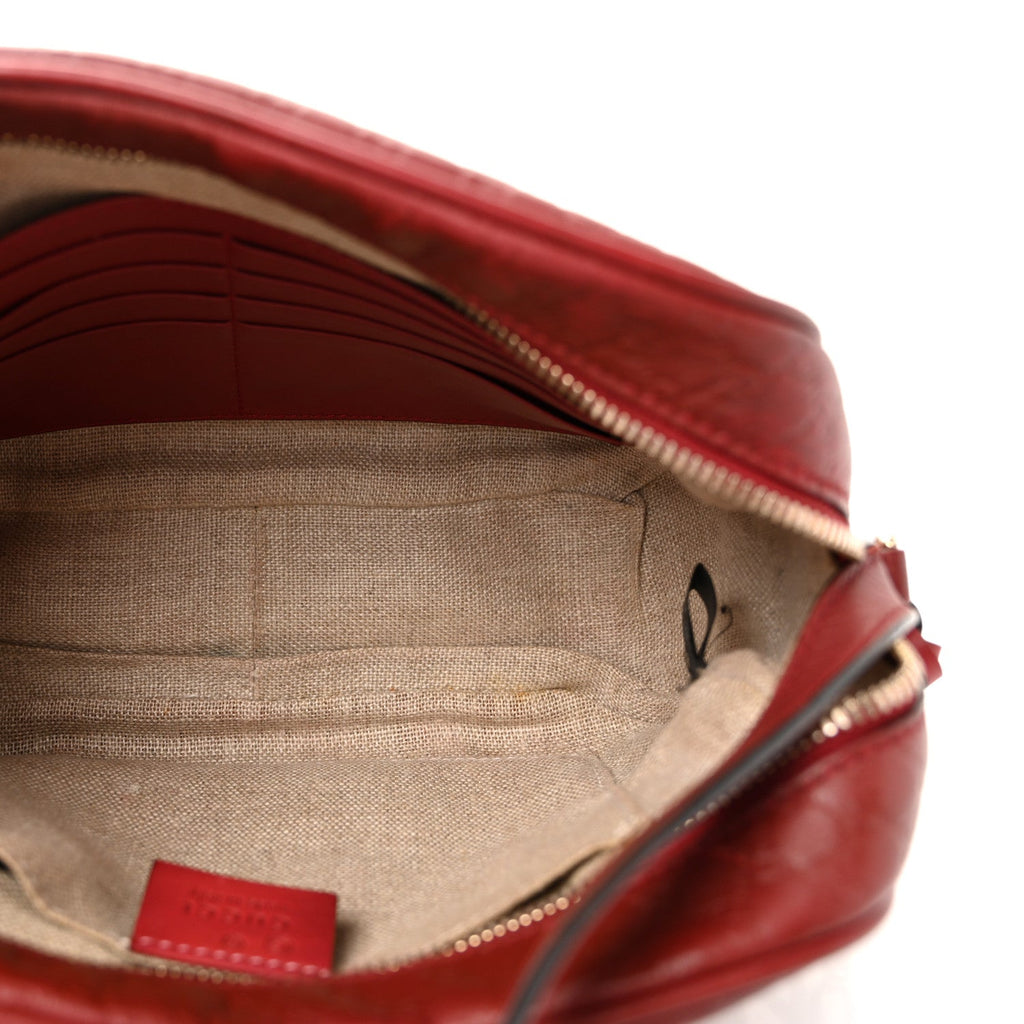 Microguccissima Mini Bree Messenger Bag Red