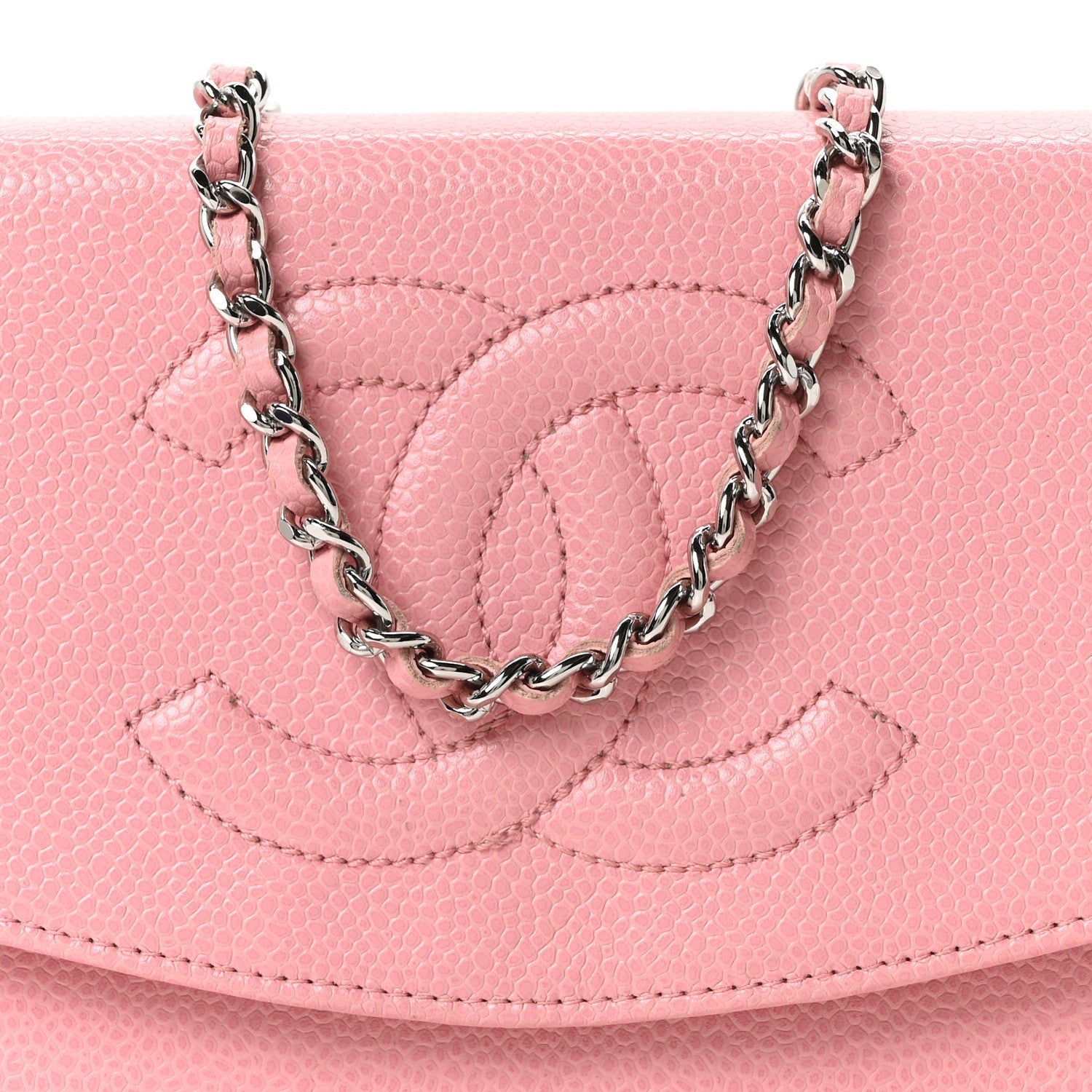 Caviar Timeless CC Wallet on Chain WOC Pink