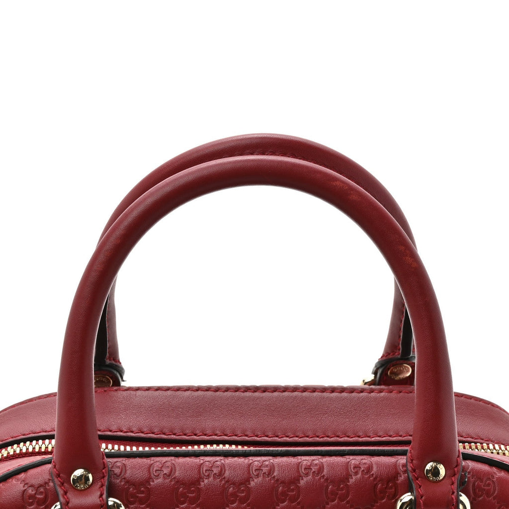 Soft Microguccissima Small Crossbody Bag Rosso
