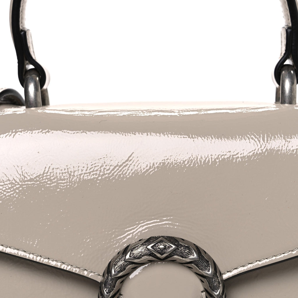 Crinkled Patent Small Dionysus Top Handle Bag Sphinx