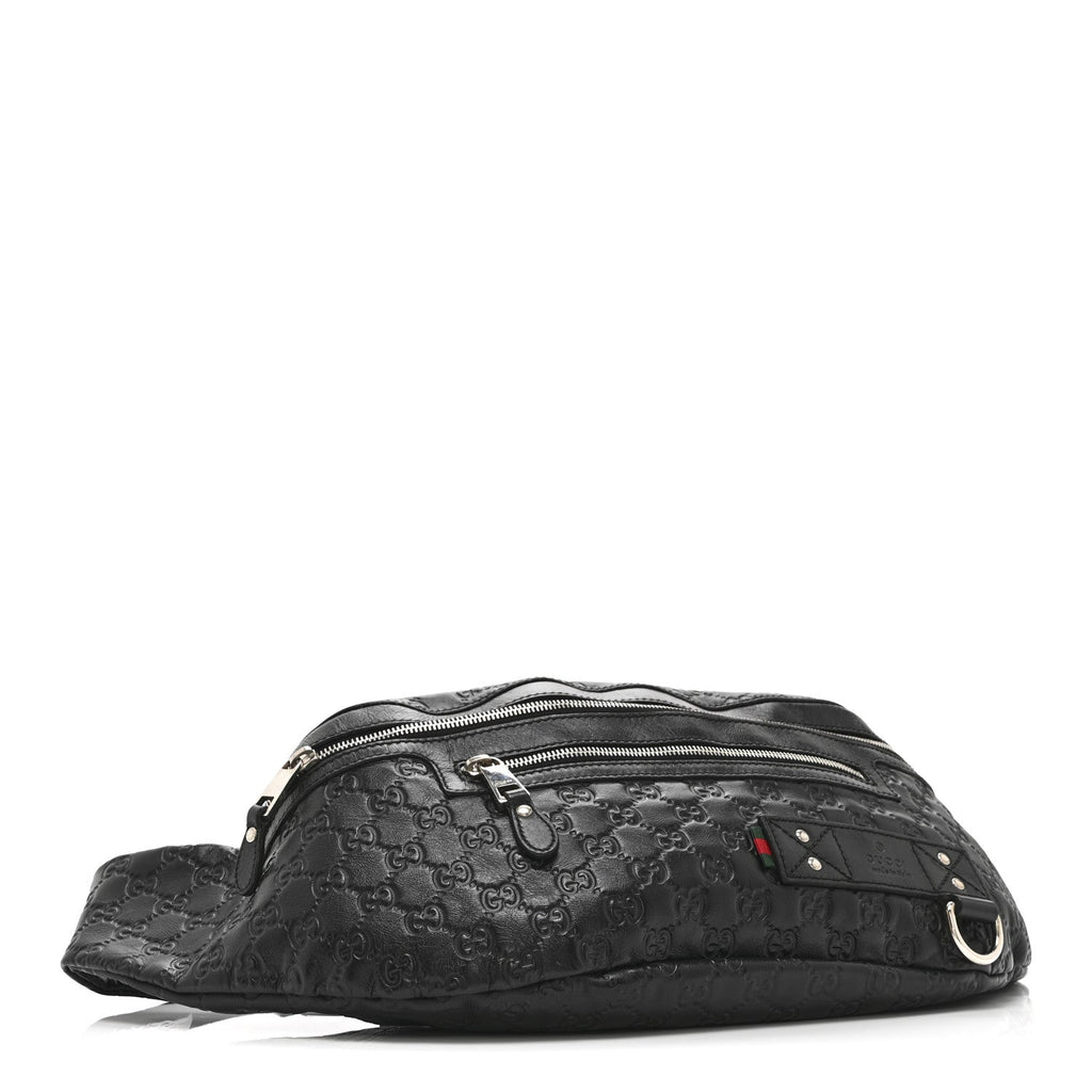 Guccissima Web Belt Bag Black