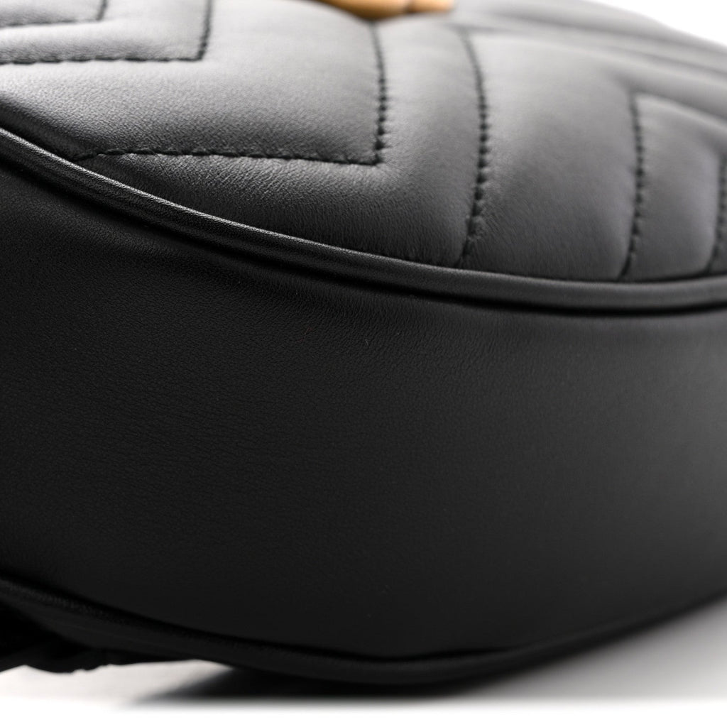 Calfskin Matelasse GG Marmont Belt Bag 75 30 Black