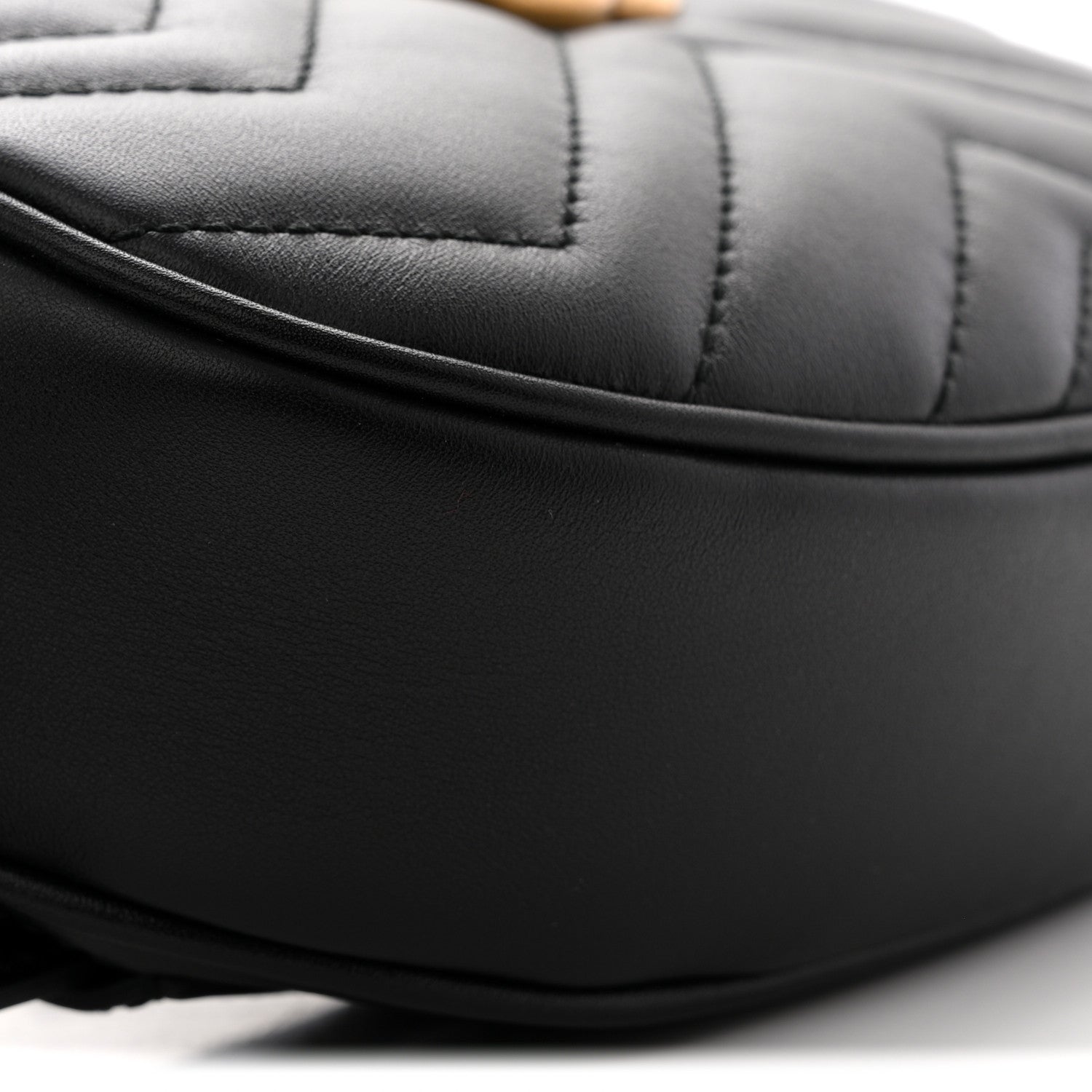 Calfskin Matelasse GG Marmont Belt Bag 75 30 Black