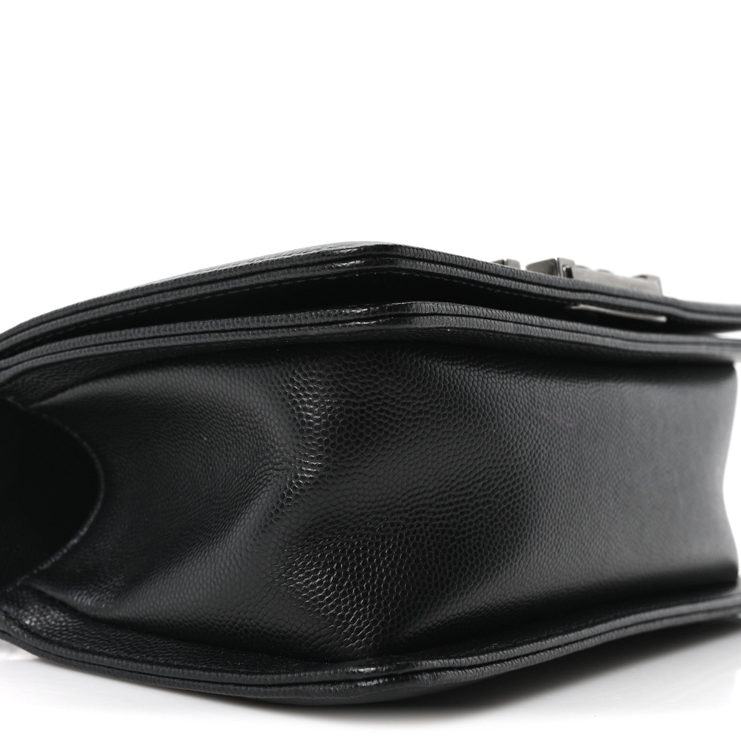 Caviar Quilted Small Boy Flap Black