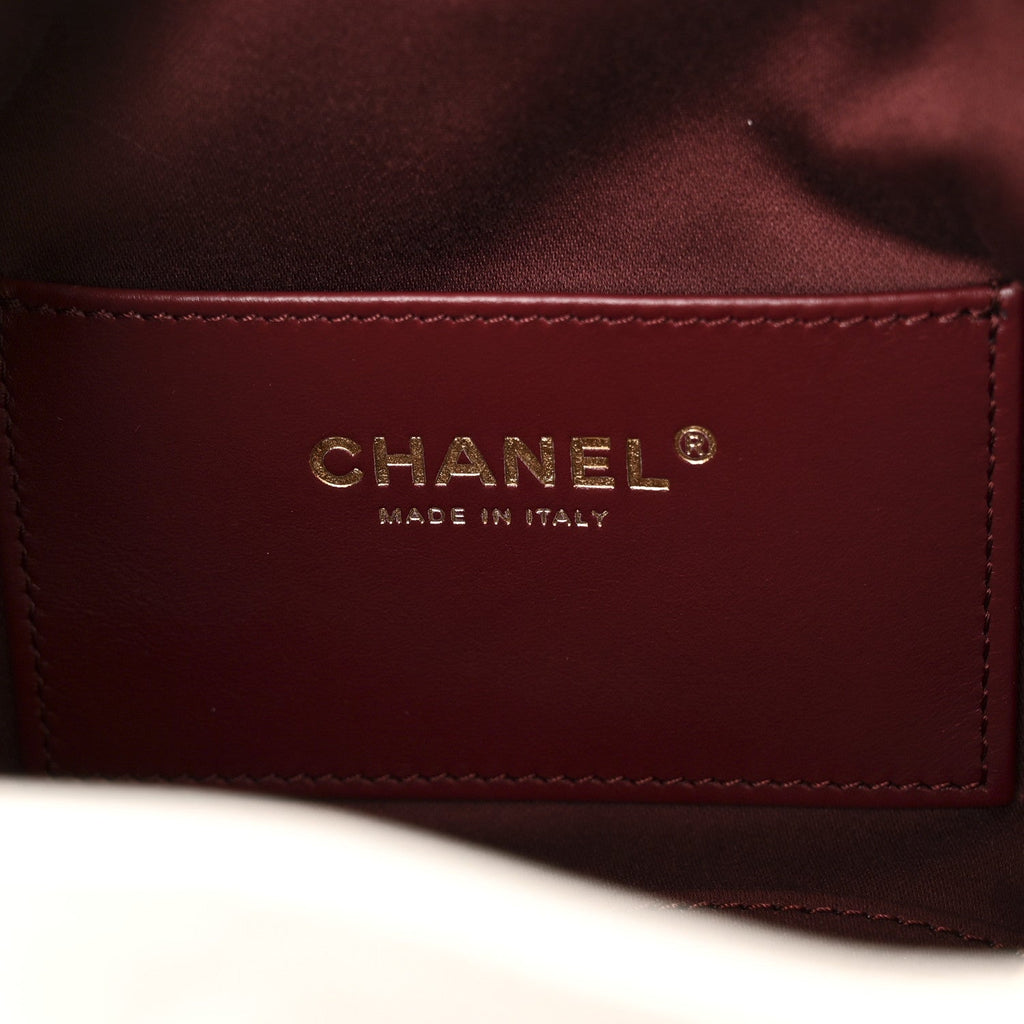 Caviar Quilted Mini Chanel 25 Handbag White