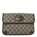 GG Supreme Monogram Neo Vintage Web Belt Bag Brown