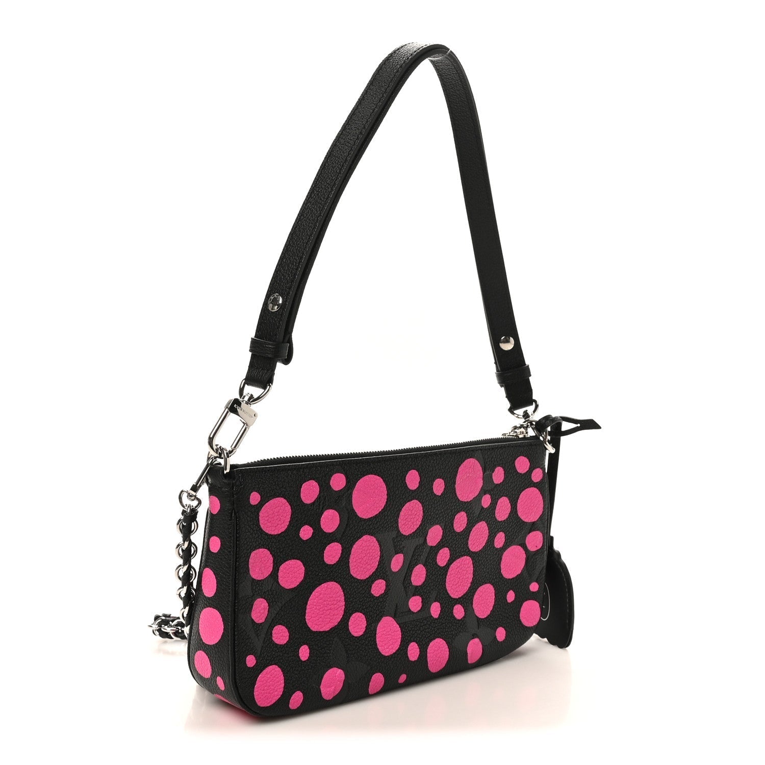 LV X YK Empreinte Multi Pochette Accessories Black Fuchsia