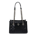 Calfskin Matelasse Aria Small GG Marmont Shoulder Tote Black