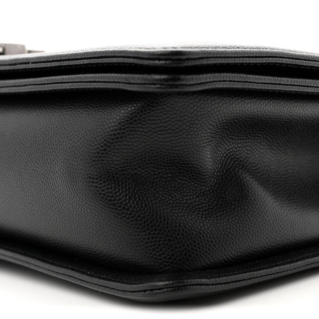 Caviar Quilted New Medium Boy Flap Black
