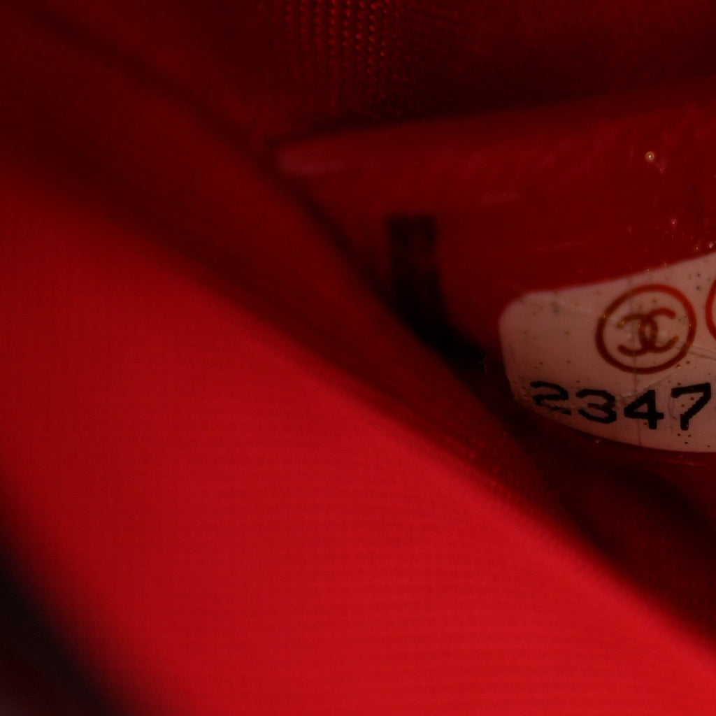 Lambskin Tweed Logo Embroidered Mini Boy Flap White Red Black