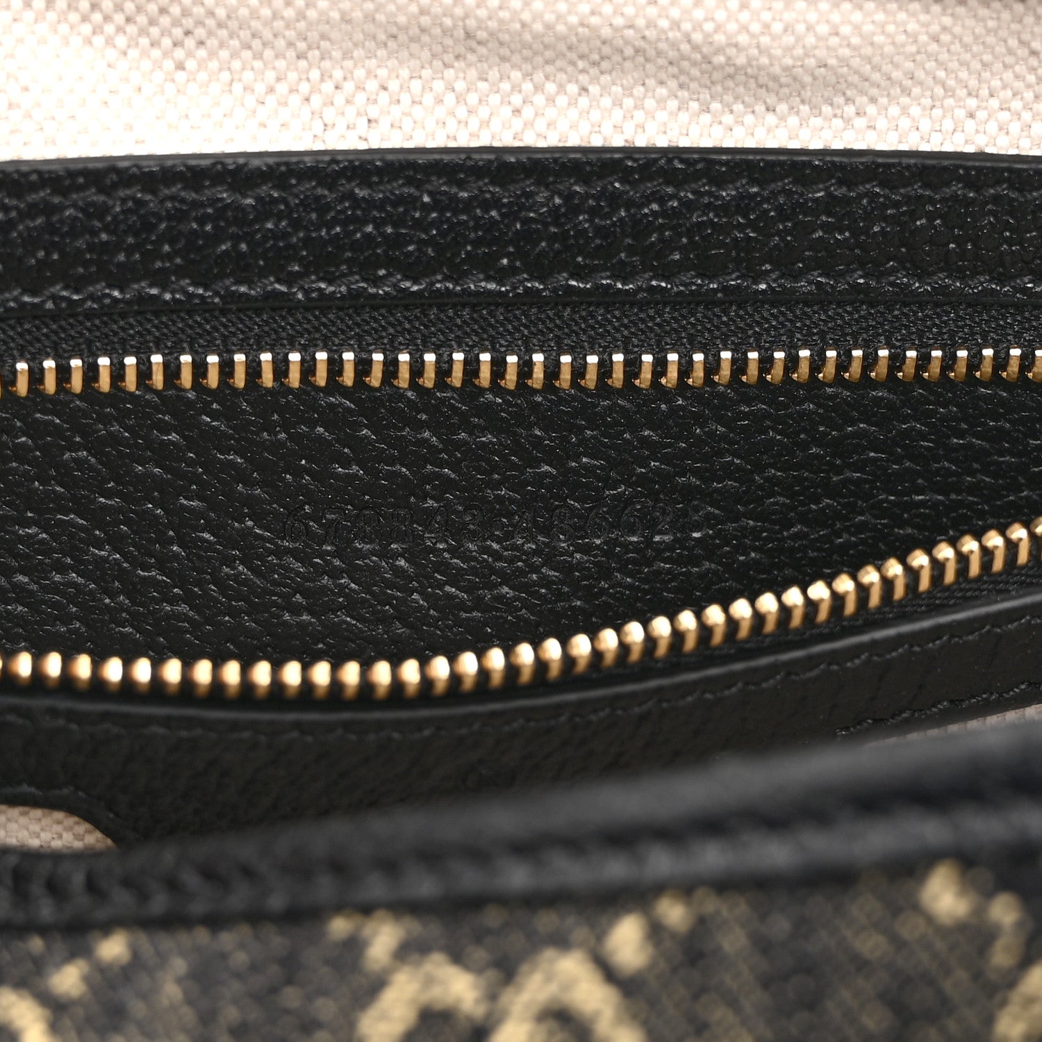 Jacquard Denim GG Monogram Small Jackie 1961 Hobo Black Ivory