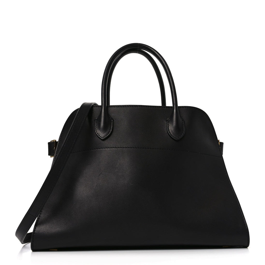 Polished Saddle Calfskin Soft Margaux 12 Black