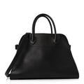 Polished Saddle Calfskin Soft Margaux 12 Black