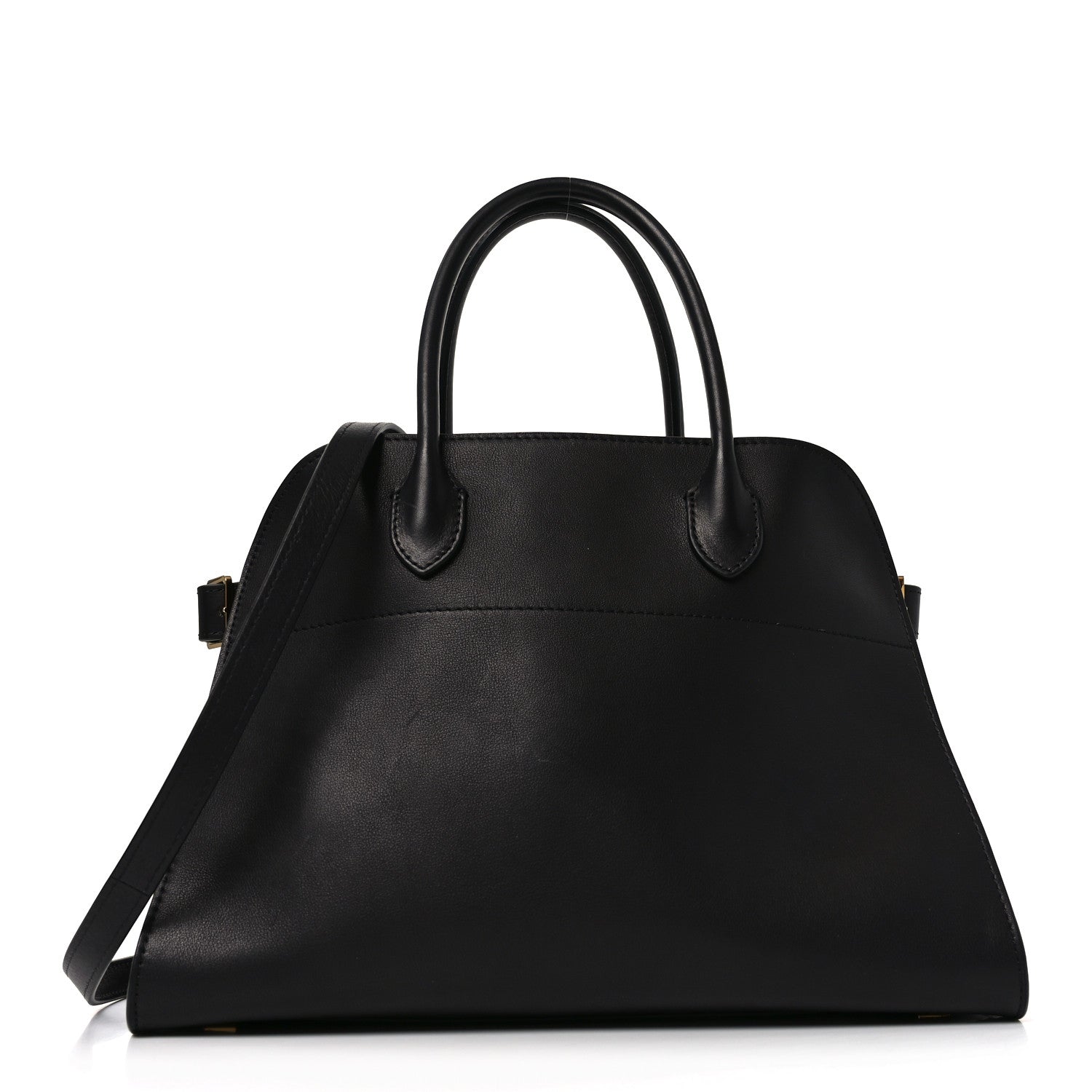 Polished Saddle Calfskin Soft Margaux 12 Black