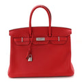 Togo Birkin 35 Rouge Casaque