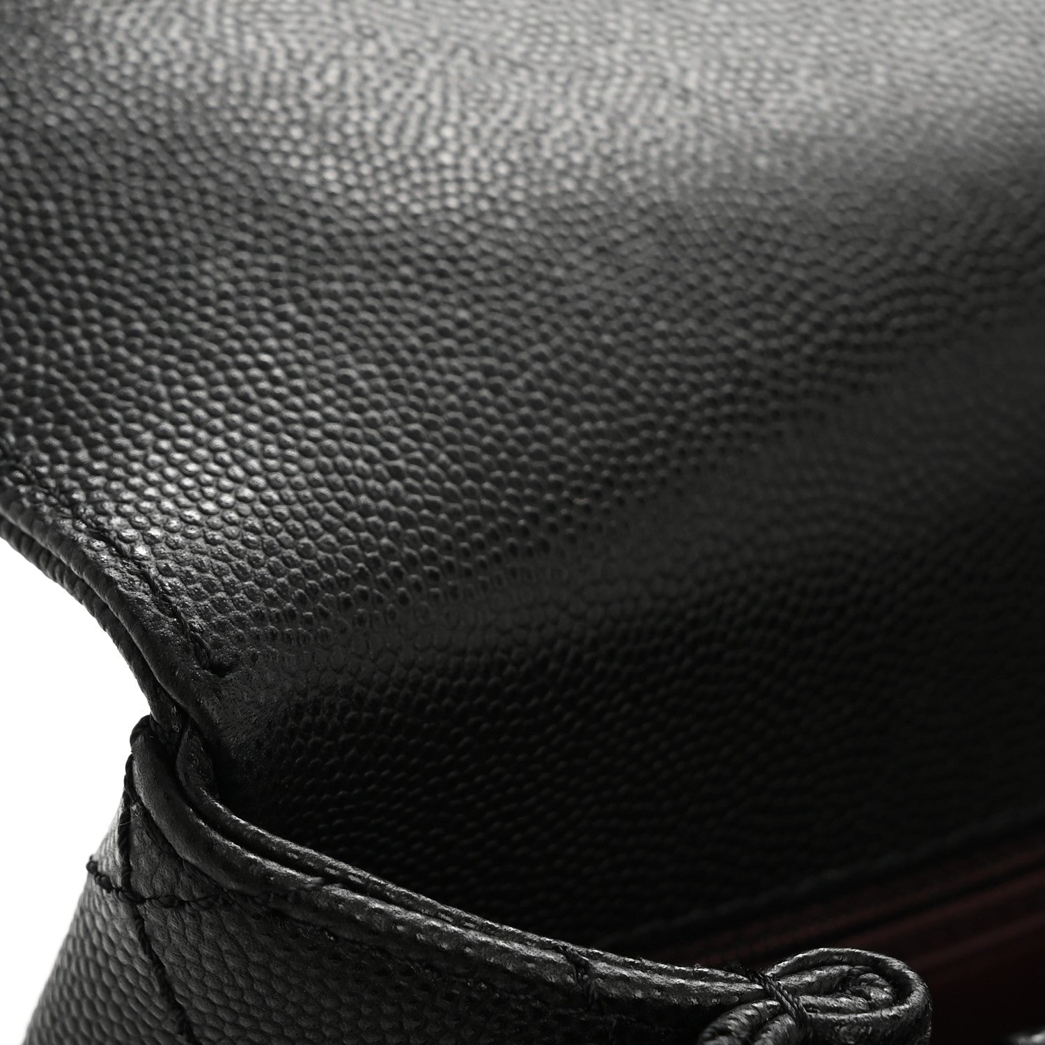 Caviar Quilted Small Coco Chain Handle Flap Black