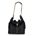 Caviar Quilted Medium Chanel 25 Handbag Dark Navy