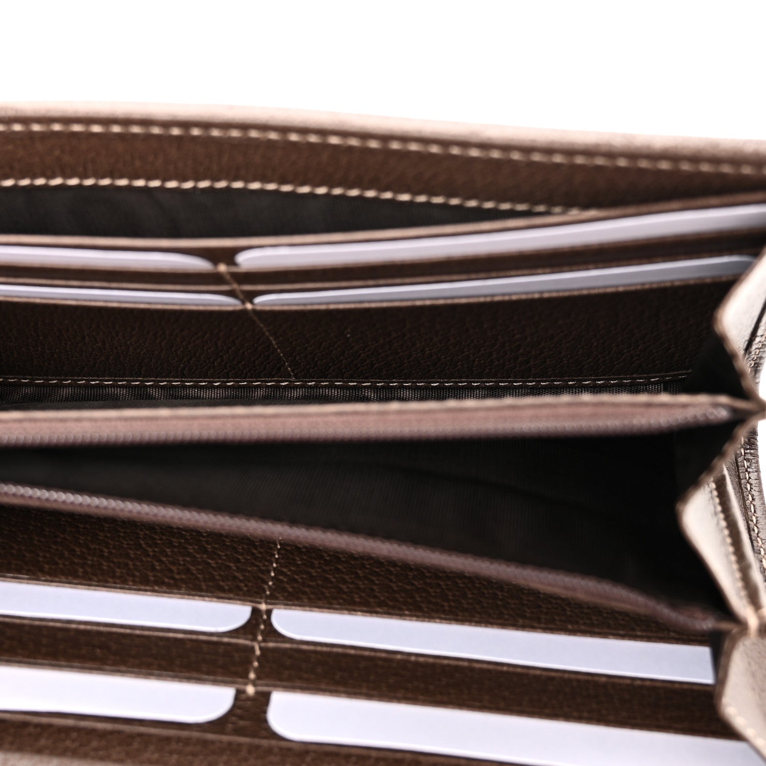 GG Supreme Monogram Web Ophidia Wallet On Chain Brown