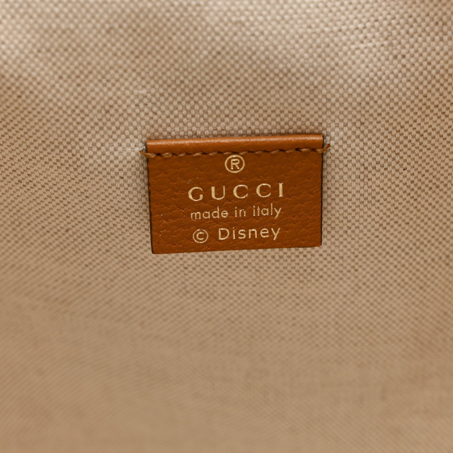 X DISNEY Mini Vintage GG Supreme Monogram Bucket Bag Beige Vintage Sun Oil