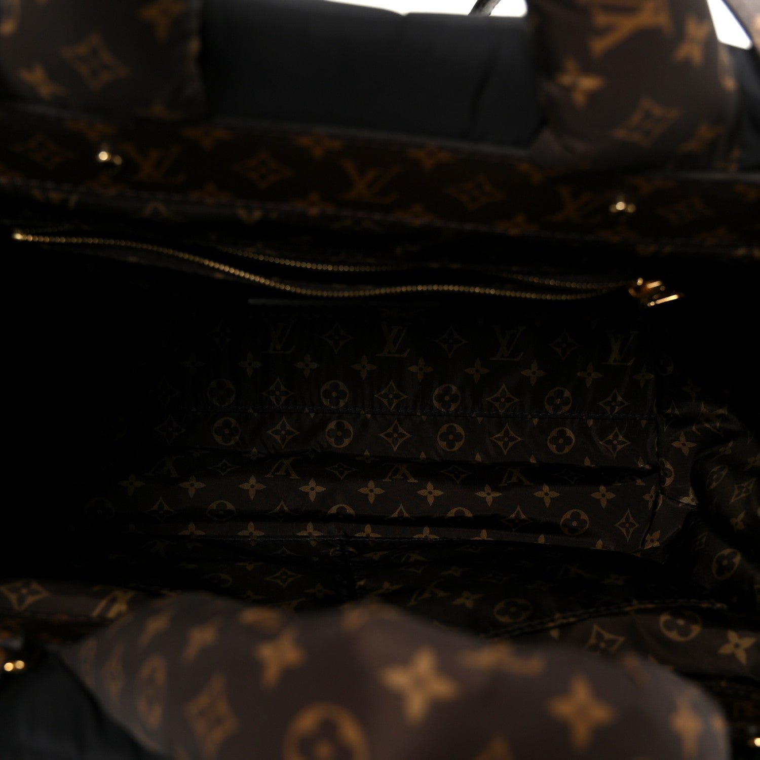 Econyl Monogram Pillow Giant Onthego MM  Black