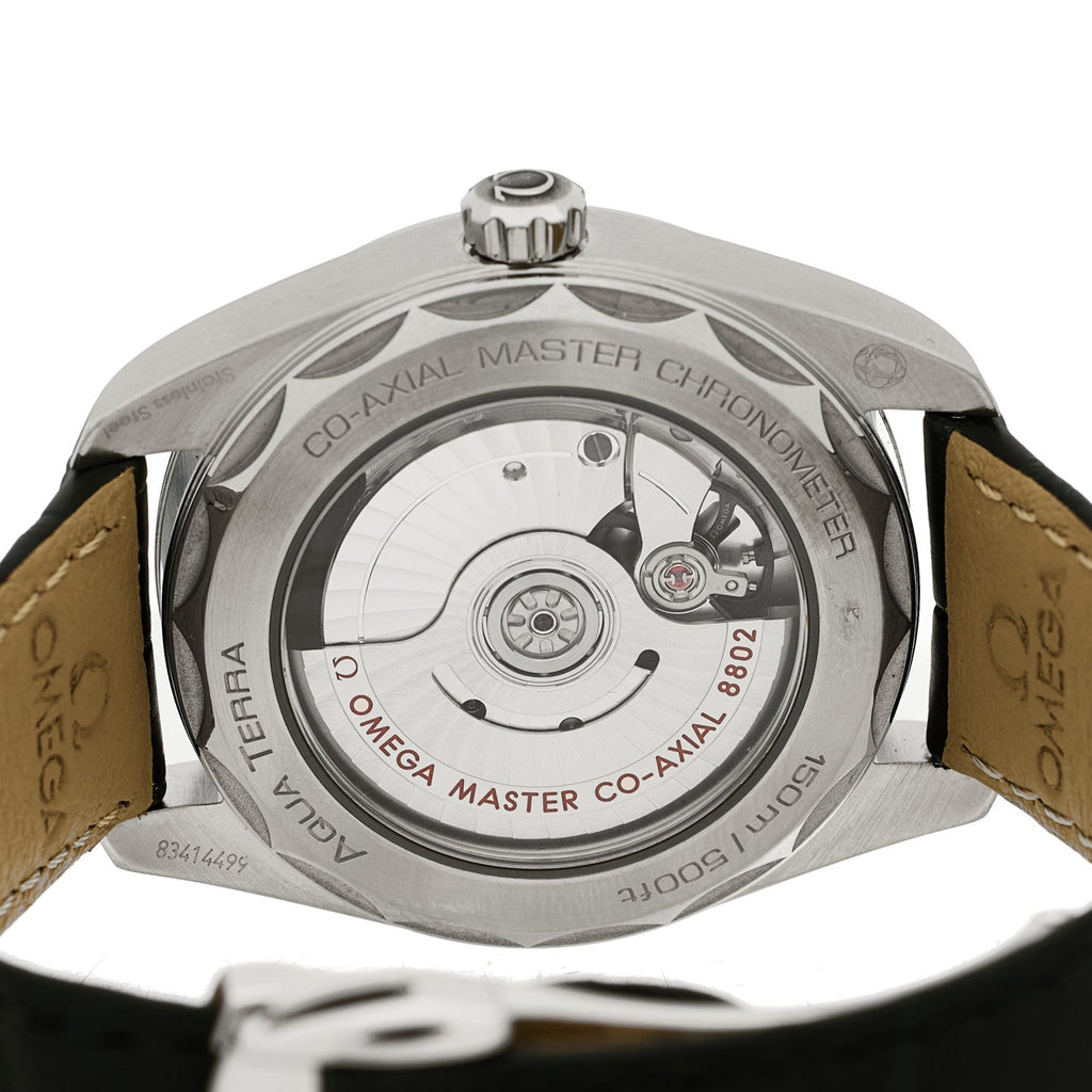 Stainless Steel Alligator Diamond 38mm Seamaster Aqua Terra Co-Axial Automatic Watch Green 220.13.38.20.60.001