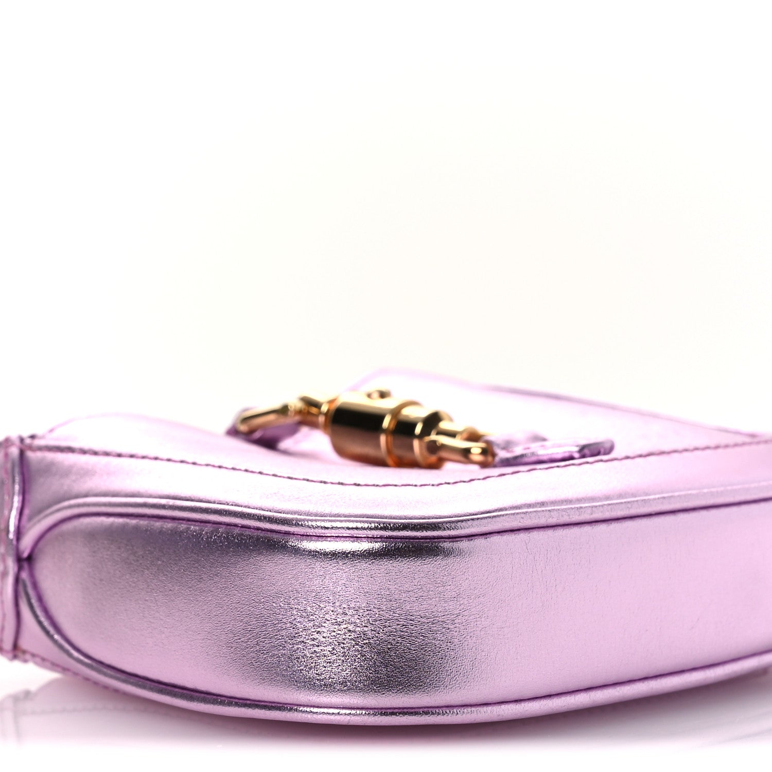 Laminated Nappa Nano Jackie 1961 Hobo Metallic Pink