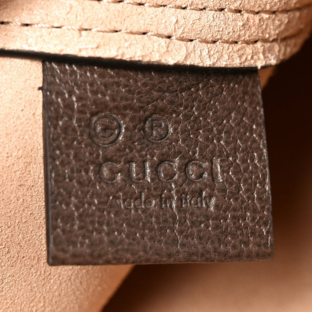 GG Supreme Monogram Web Large Ophidia Vertical Shopping Tote Brown