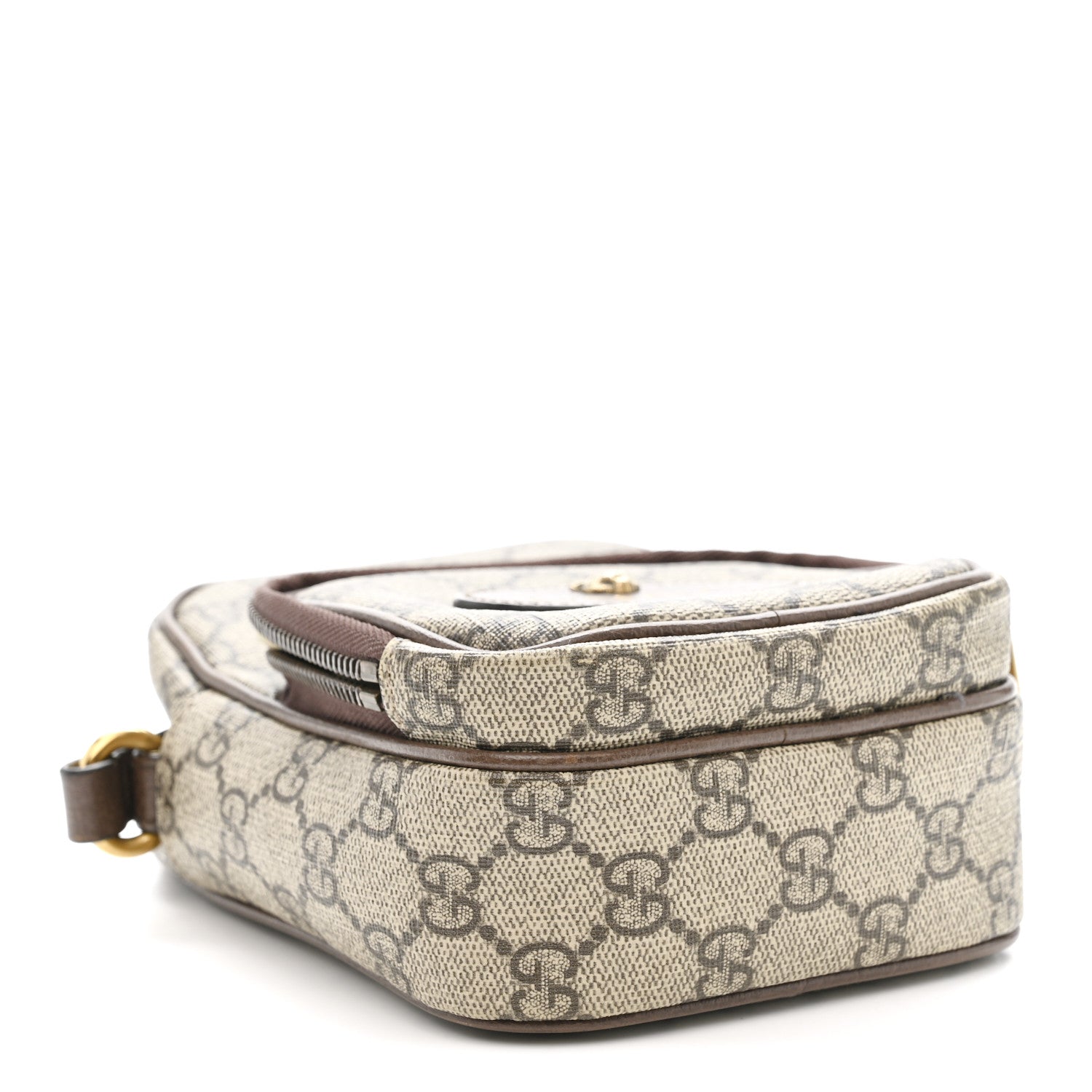 GG Supreme Monogram Mini Neo Vintage Double Zip Messenger Bag Beige New Acero Crop