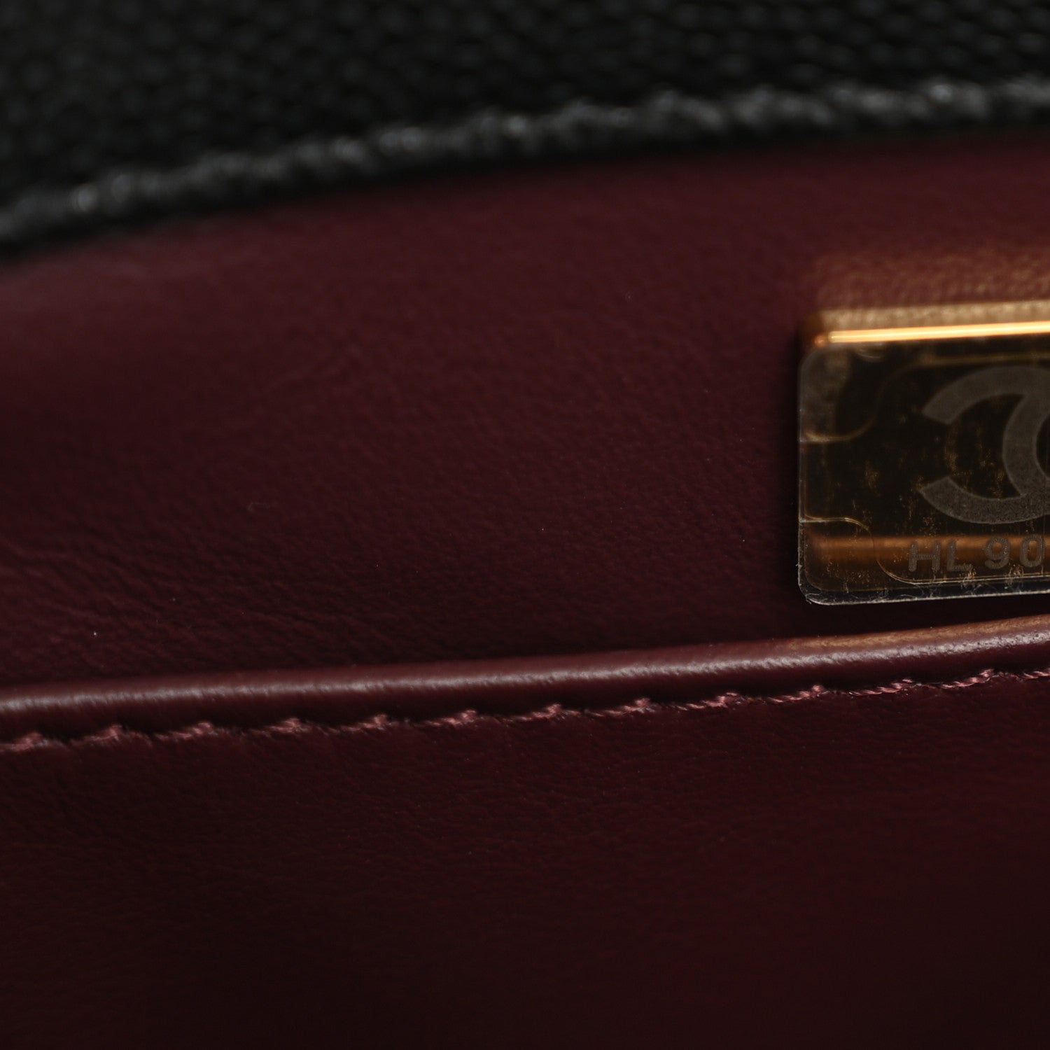 Caviar Quilted Small Coco Chain Handle Flap Black