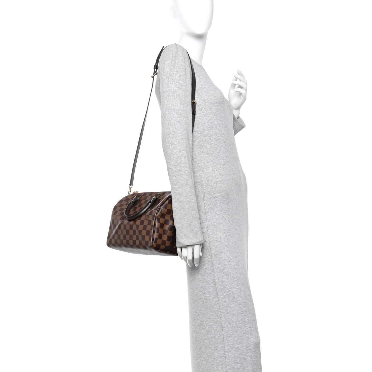 Damier Ebene Speedy Bandouliere 25