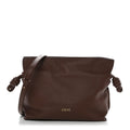 X SUNA FUJITA Nappa Flamenco Knot Clutch Havana