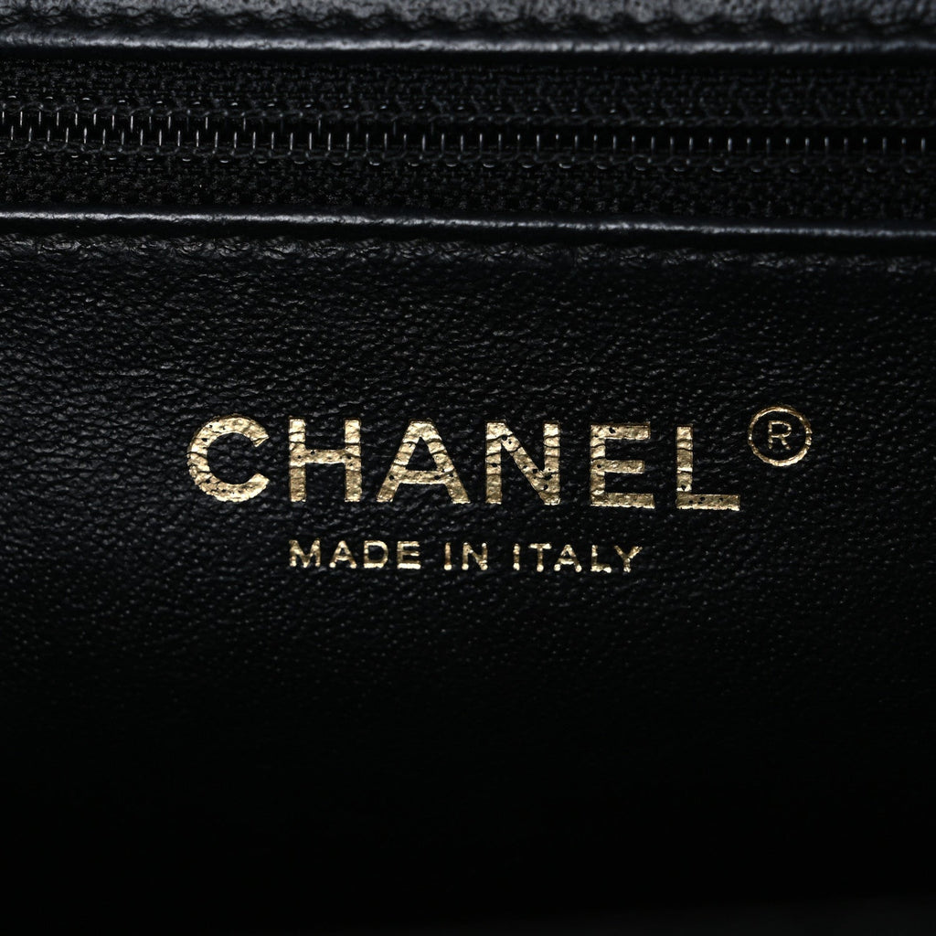 Caviar Quilted Large Business Affinity Flap Black