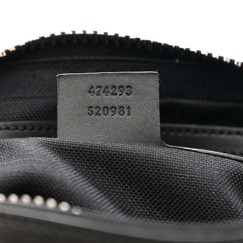 Soft GG Supreme Monogram Web Belt Bag Black Grey