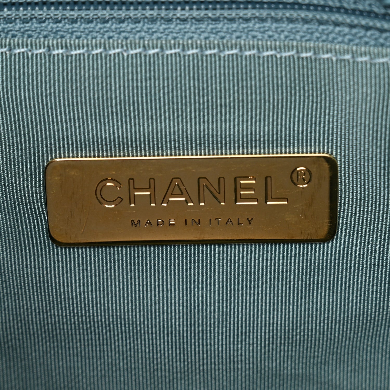 Tweed Quilted Large Chanel 19 Flap Blue Multicolor