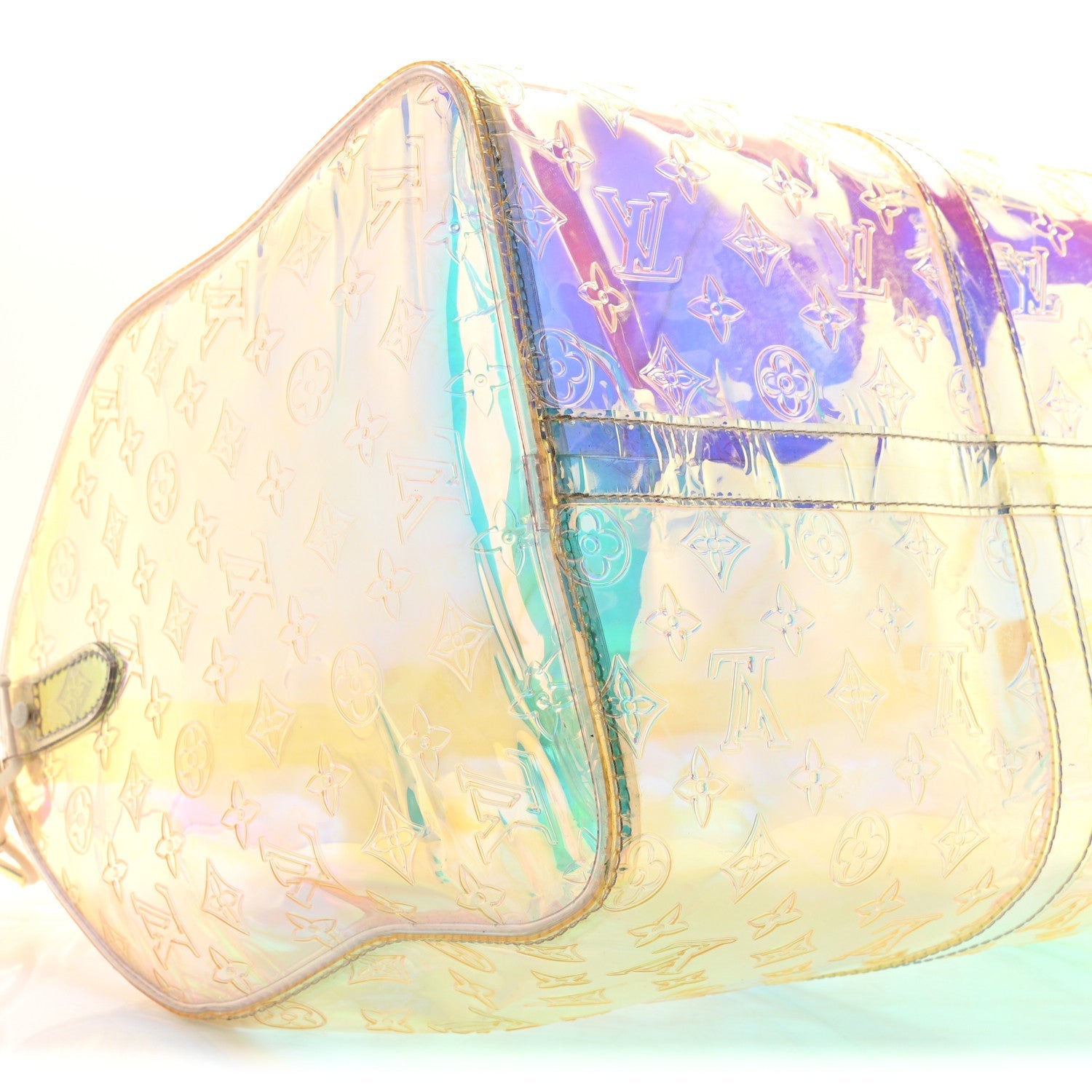 PVC Monogram Keepall Bandouliere 50 Iridescent Prism
