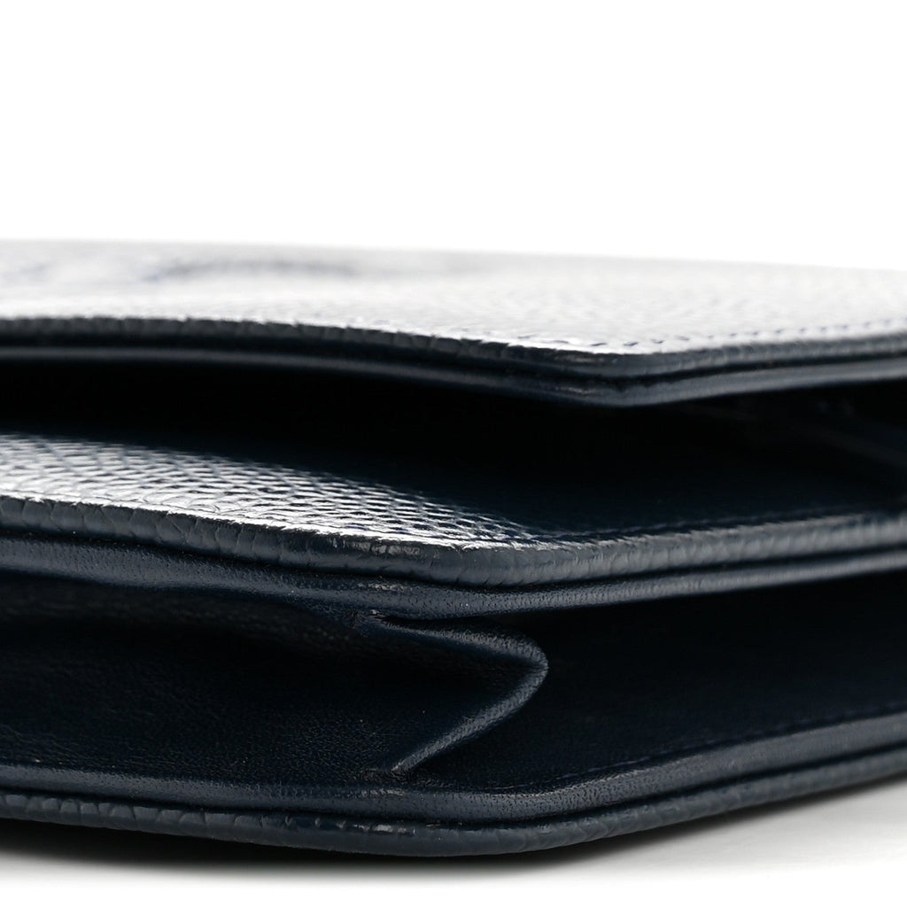 Caviar Timeless CC Wallet on Chain WOC Navy Blue