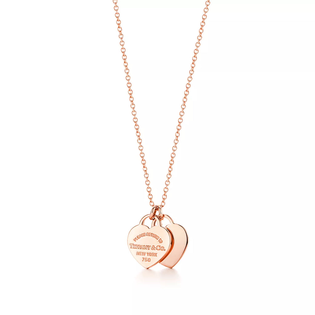 Tiffany Return to Tiffany Pendant w/Chain 18k Yellow Gold No Gemstone Mini