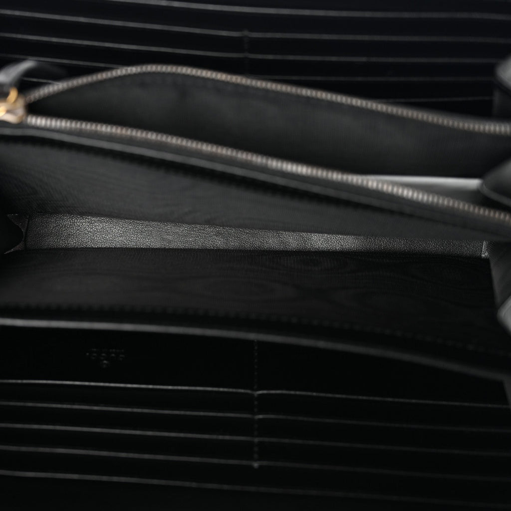 Calfskin Matelasse GG Marmont Chain Wallet Black