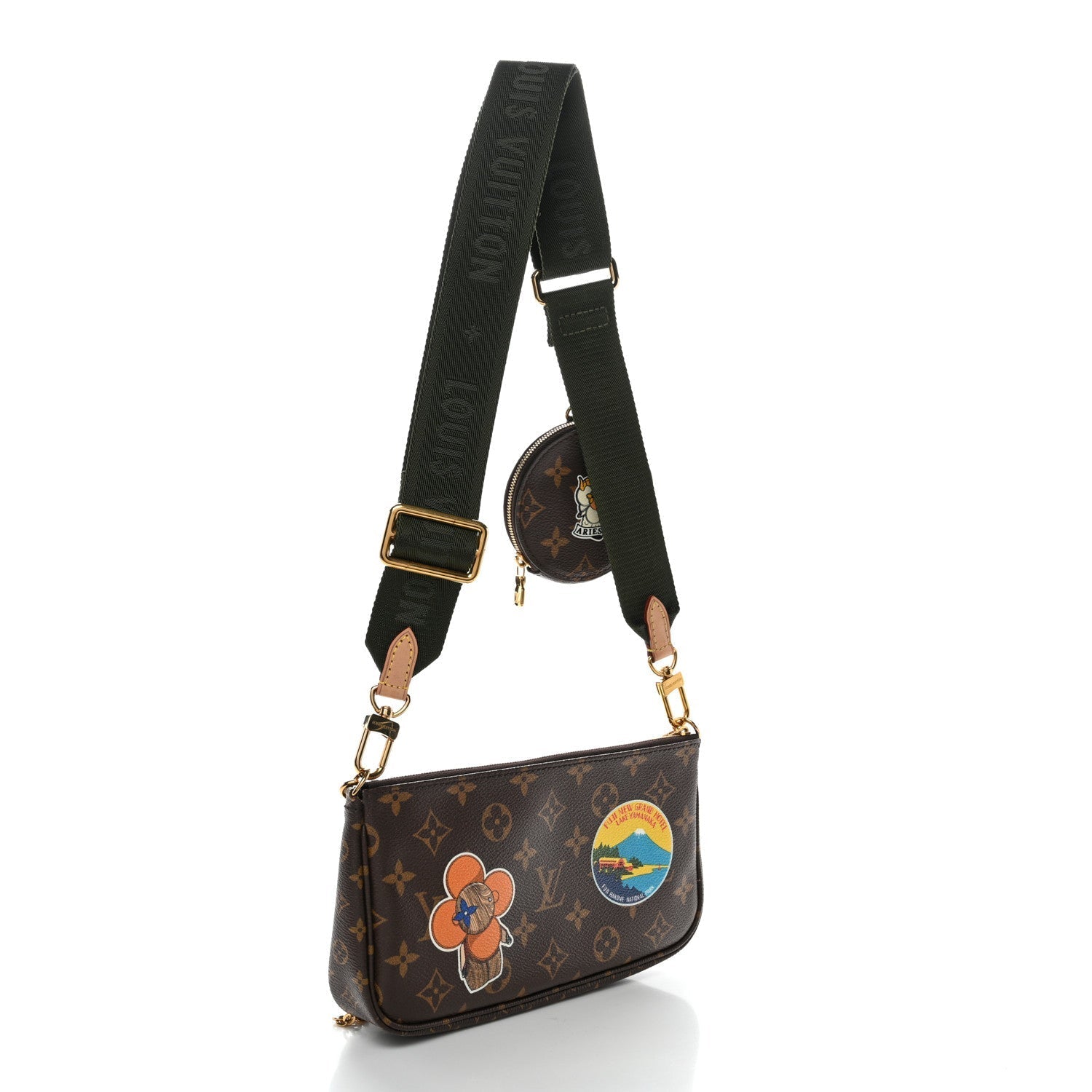 Monogram My LV World Tour Multi Pochette Accessories Kaki