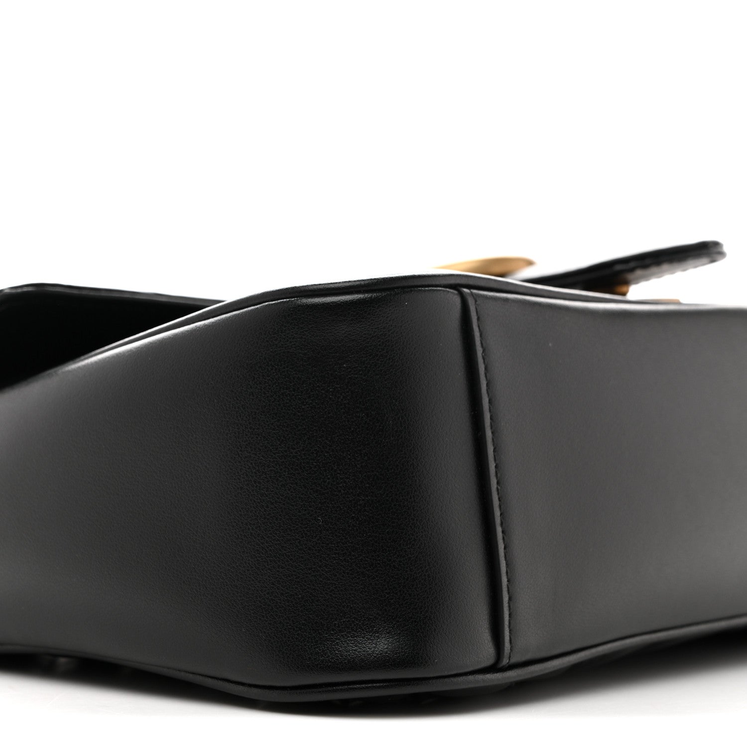Calfskin Matelasse Small GG Marmont Shoulder Bag Black