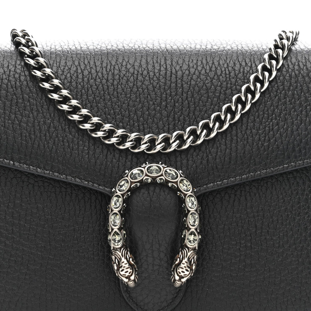 Calfskin Mini Dionysus Chain Wallet Black