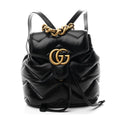 Nappa Chevron Matelasse GG Marmont Backpack Black