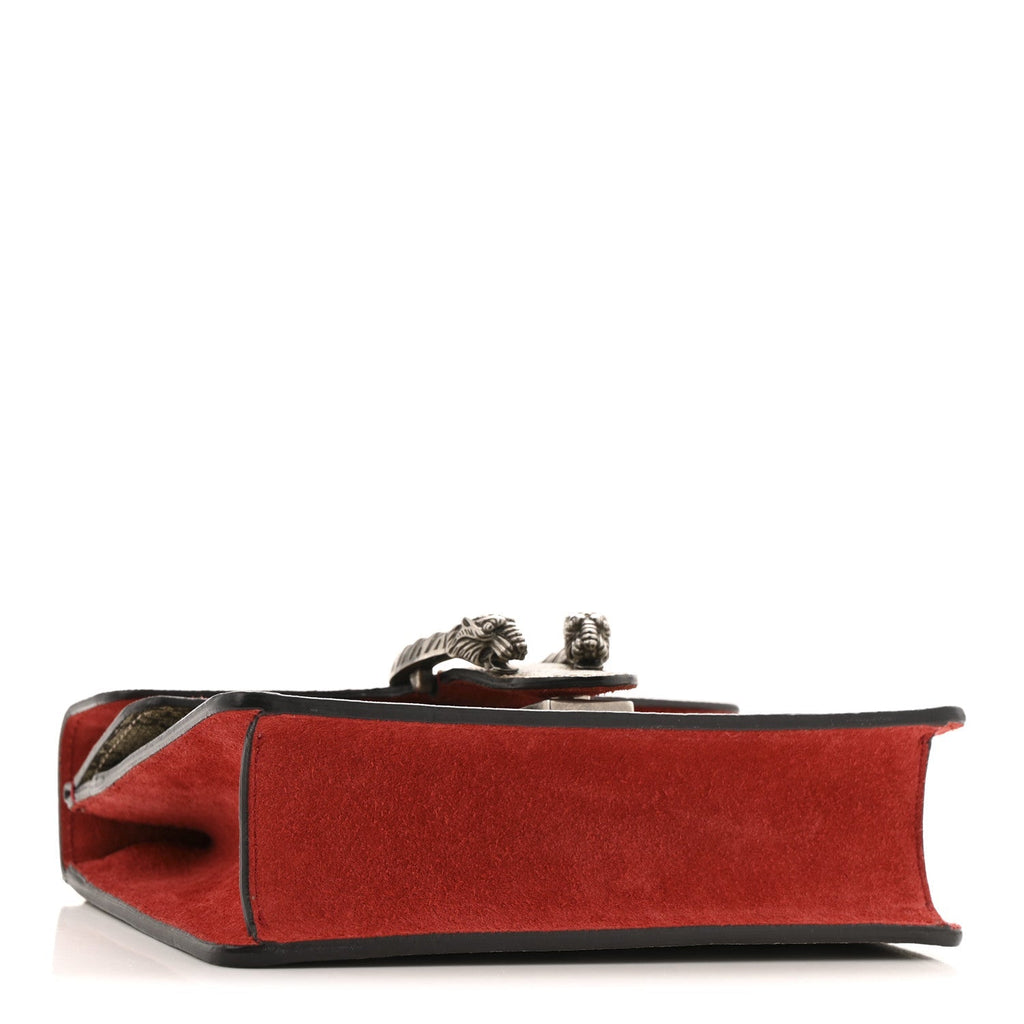 GG Supreme Monogram Mini Dionysus Shoulder Bag Hibiscus Red