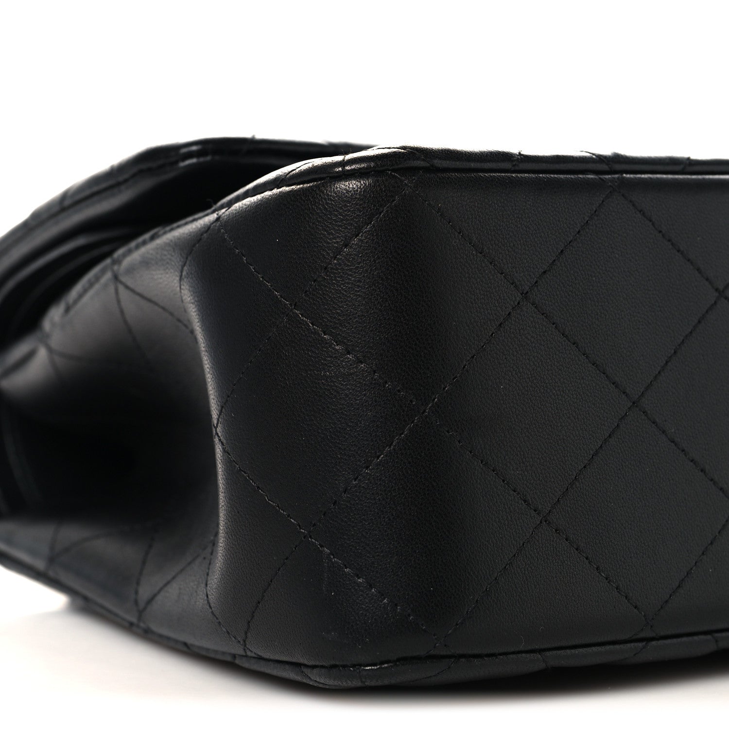 Lambskin Quilted Jumbo Double Flap So Black
