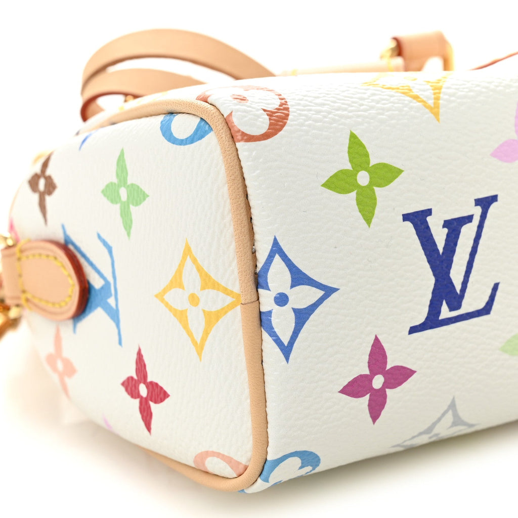 LV X TM Monogram Multicolor Nano Speedy White