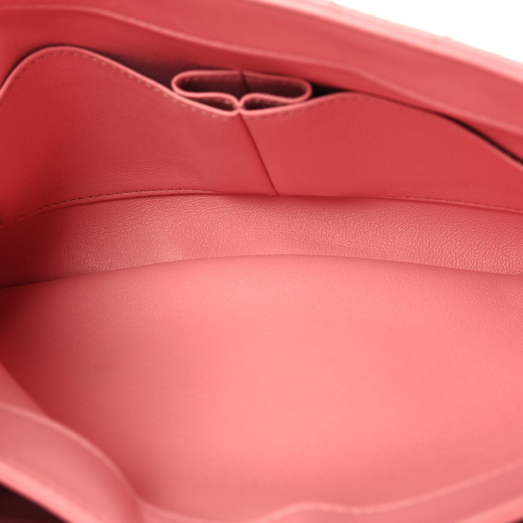 Lambskin Quilted Medium Trendy CC Flap Dual Handle Bag Pink