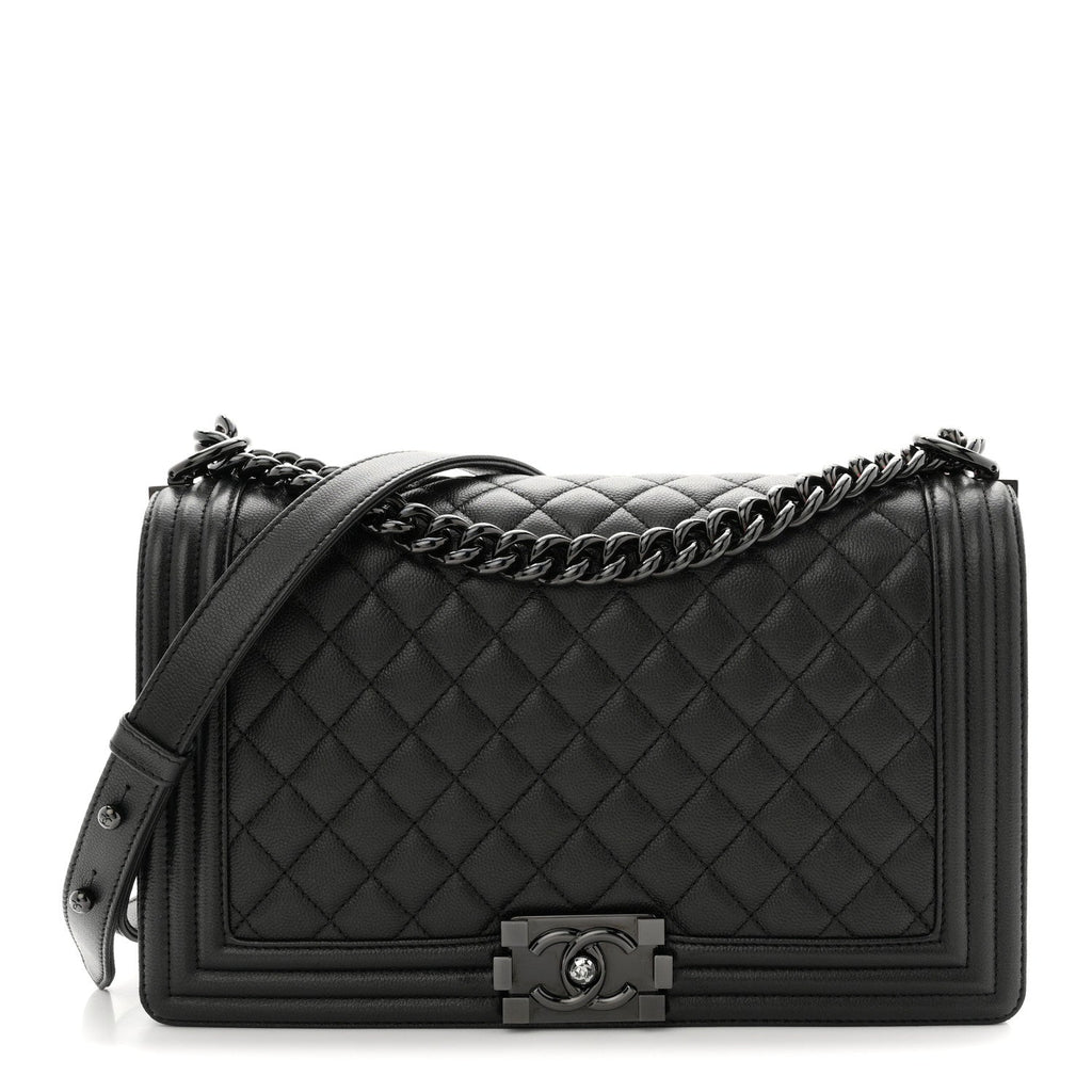 Caviar Quilted New Medium Boy Flap So Black