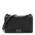 Caviar Quilted New Medium Boy Flap So Black