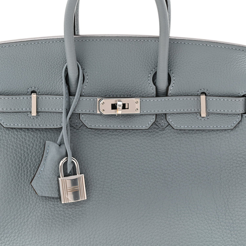 Togo Verso Birkin 25 Bleu Lin Chai